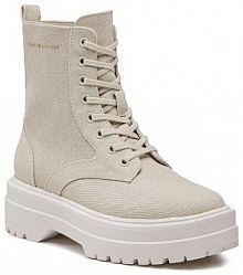 Trapery Tommy Hilfiger beżowe damskie 