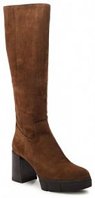 Kozaki na obcasie Unisa brązowe 