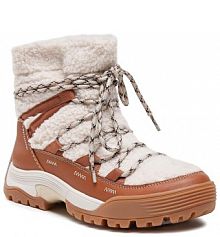 Botki Clarks beżowe damskie 