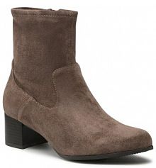 Botki na słupku Caprice brązowe 