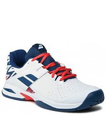 Buty do tenisa Babolat białe dziecięce 