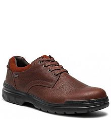 Półbuty sznurowane Clarks brązowe męskie 