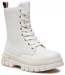 Kozaki Tommy Hilfiger beżowe dziecięce 