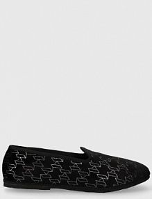 Kapcie Karl Lagerfeld  czarne damskie KL40040.L00