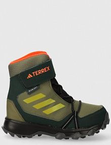 Buty turystyczne adidas Terrex  zielone dziecięce IF7496