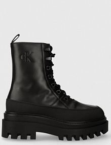 Workery Calvin Klein Jeans  czarne damskie YW0YW01110