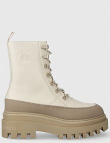 Workery Calvin Klein Jeans  beżowe damskie YW0YW01110