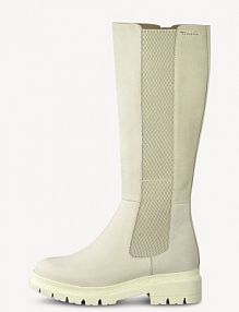 Kozaki Tamaris beżowe damskie