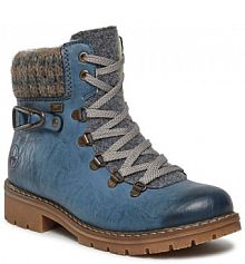 Trapery Rieker niebieskie damskie 