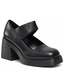 Półbuty na obcasie Vagabond czarne damskie 