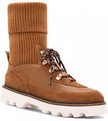 Botki Badura brązowe damskie 