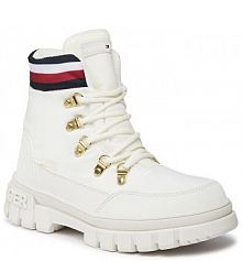 Kozaki Tommy Hilfiger beżowe dziecięce 