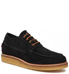 Półbuty sznurowane Levis czarne męskie 