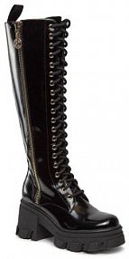 Botki na słupku Versace Jeans Couture czarne 