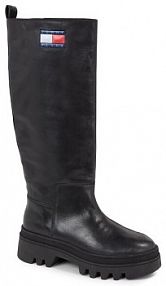 Kozaki Tommy Jeans czarne damskie 