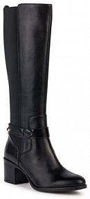 Kozaki na obcasie Geox czarne 