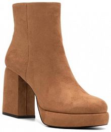 Botki na słupku Jenny Fairy brązowe 