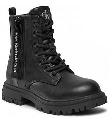 Trapery Calvin Klein Jeans czarne dziecięce 