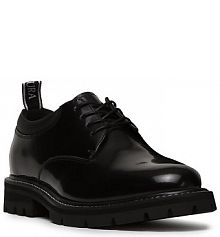 Półbuty sznurowane Badura czarne męskie 