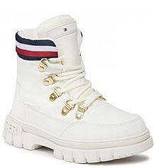 Kozaki Tommy Hilfiger beżowe dziecięce 