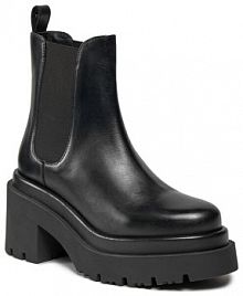 Botki na słupku Patrizia Pepe czarne 