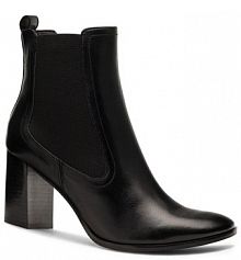 Botki na słupku GINO ROSSI czarne 