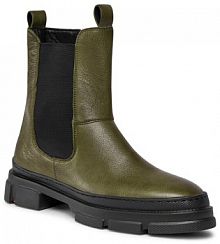 Botki na słupku Lloyd zielone 