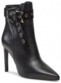 Botki na szpilce Baldowski czarne 