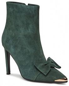 Botki na szpilce Baldowski zielone 