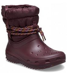 Śniegowce Crocs bordowy damskie 