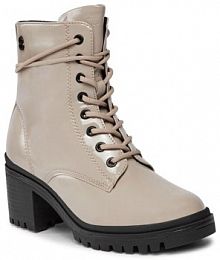 Botki na słupku s.Oliver brązowe 