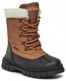 Trzewiki Tommy Hilfiger brązowe dziecięce 