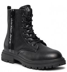 Trapery Calvin Klein Jeans czarne dziecięce 