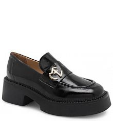 Półbuty wsuwane Eva Minge czarne damskie 