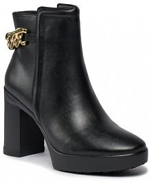 Botki na słupku Liu Jo czarne 