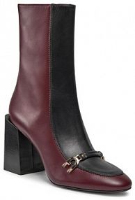 Botki na słupku Furla czerwone 