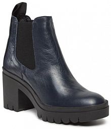 Botki na szpilce Fly London niebieskie 