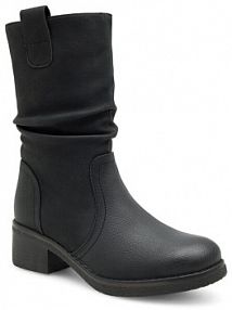 Botki na słupku Clara Barson czarne 