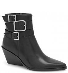 Botki na słupku Eva Minge czarne 