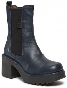 Botki na szpilce Fly London niebieskie 