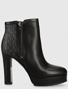 Botki na słupku DKNY  czarne K2386417.BLK