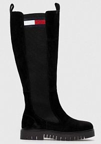 Kozaki Tommy Jeans  czarne damskie EN0EN02412