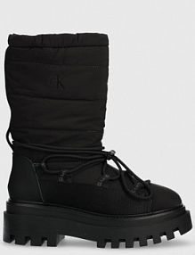 Śniegowce Calvin Klein Jeans  czarne damskie YW0YW01146