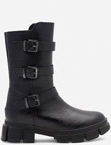 Kozaki Badura czarne dziecięce SARA CI12-9092-04