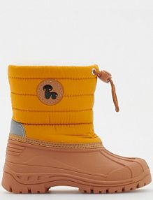Ocieplane śniegowce z wiązaniem Reserved bursztynowy dziecięce 1397U-18X