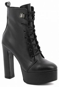 Botki na słupku Carinii czarne