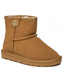 Kozaki Patrizia Pepe brązowe dziecięce 