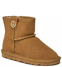 Kozaki Patrizia Pepe brązowe dziecięce 