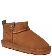 Kozaki Patrizia Pepe brązowe dziecięce 