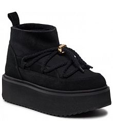 Botki Inuikii czarne damskie 